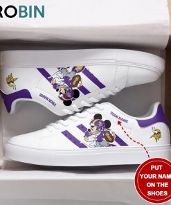 Minnesota Vikings Mickey Football Personalized Stan Smith Sneakers Minnesota Vikings Mickey Football Personalized Stan Smith Sneakers