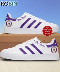 Minnesota Vikings New Design Football Custom Name Stan Smith Sneakers Minnesota Vikings New Design Football Custom Name Stan Smith Sneakers