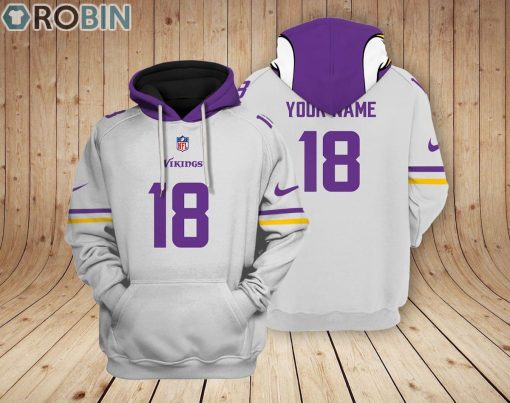 Minnesota Vikings Teams Hoodie Custom Name and Number