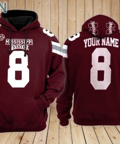 Mississippi State Bulldogs Hoodie Custom Name and Number