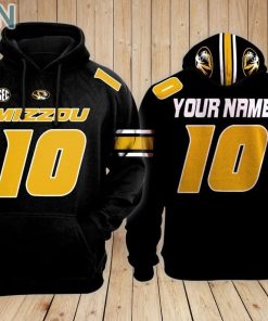Missouri Tigers Football Hoodie Custom Name and Number
