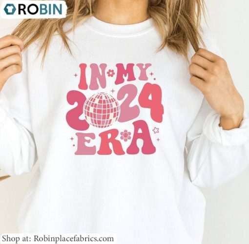 Modern In My 2024 Era Shirt, Mirror Disco Ball Sweater Short Sleeve