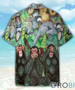 Monkey Tropical Pattern Hawaiian Shirt