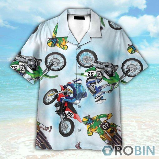 Motocross Button’s Up Shirts, Hawaiian Shirt