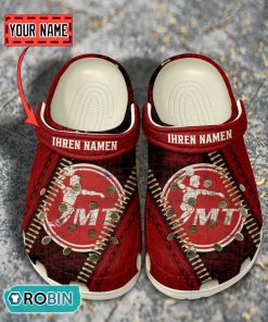 MT Melsungen Leather Zip Design Crocs Shoes