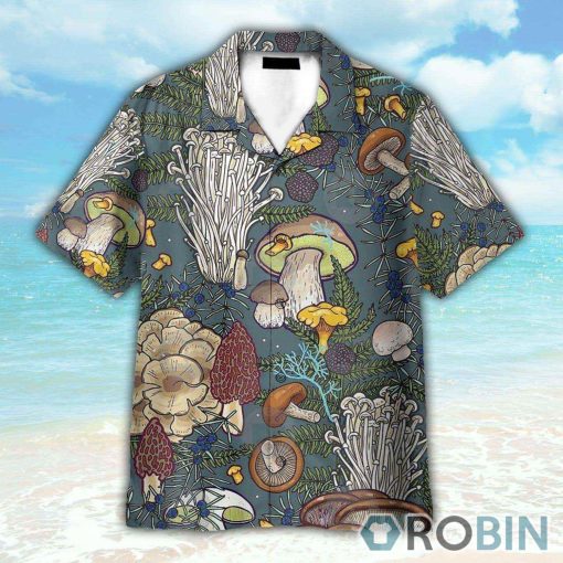 Mushroom Tropical Pattern Hawaiian Shirt