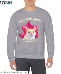 My Tummy Hurts But Im Being Really Brave About It Shirt , I’m Mad At The Government T Shirt Hoodie