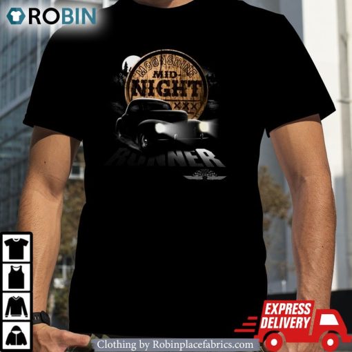 Nascar Checkered Flag Sports Black Moonshine Midnight Runner Unisex Shirt, Hoodie, Sweatshirt