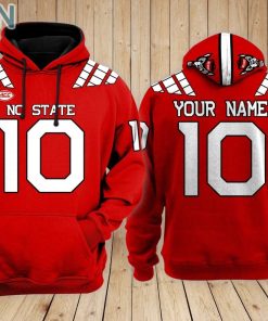 NC State Wolfpack football Hoodie Custom Name and Number