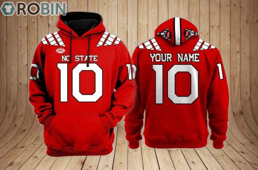 NC State Wolfpack football Hoodie Custom Name and Number