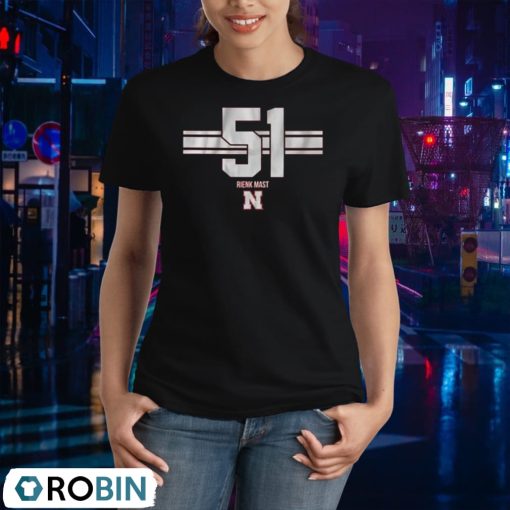 Nebraska Basketball Rienk Mast 51 Shirt