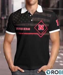 nebraska-cornhuskers-american-flag-polo-shirt