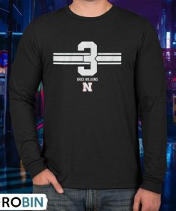Nebraska Cornhuskers Brice Williams 3 Shirt Nebraska Cornhuskers Brice Williams 3 Shirt
