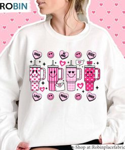Neutral Heart Tumbler Long Sleeve , Obsessive Cup Disorder Valentine’s Day Shirt Crewneck
