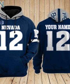 Nevada Wolf Pack football Hoodie Custom Name and Number