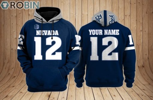 Nevada Wolf Pack football Hoodie Custom Name and Number