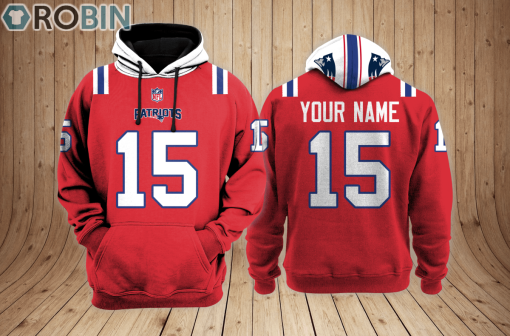 New England Patriots Teams Hoodie Custom Name and Number