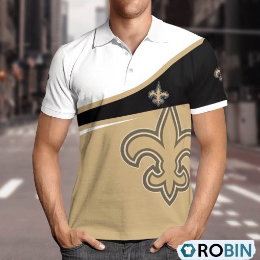New Orleans Saints Comprehensive Charm Polo Shirt, Saints Unique Gifts