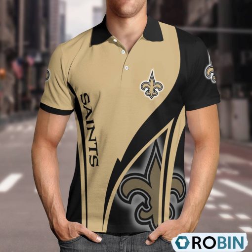 New Orleans Saints Magic Team Logo Polo Shirt, Saints Merch