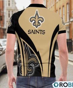 New Orleans Saints Magic Team Logo Polo Shirt, Saints Merch New Orleans Saints Magic Team Logo Polo Shirt, Saints Merch