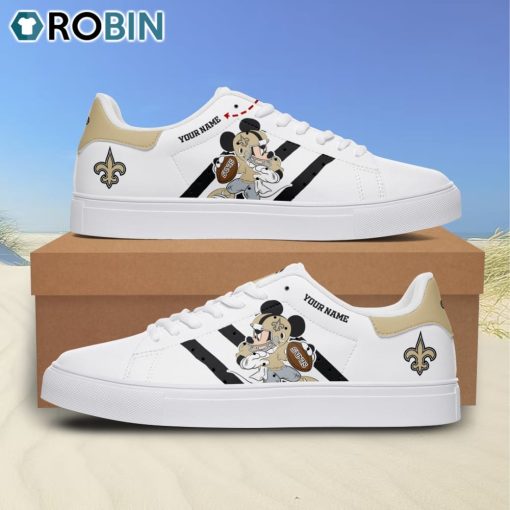 New Orleans Saints Mickey Football Personalized Stan Smith Sneakers