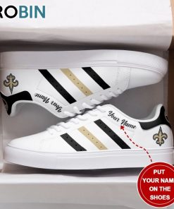New Orleans Saints New Design Football Custom Name Stan Smith Sneakers New Orleans Saints New Design Football Custom Name Stan Smith Sneakers