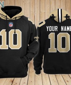 New Orleans Saints Teams Hoodie Custom Name and Number