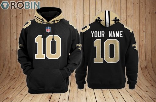 New Orleans Saints Teams Hoodie Custom Name and Number