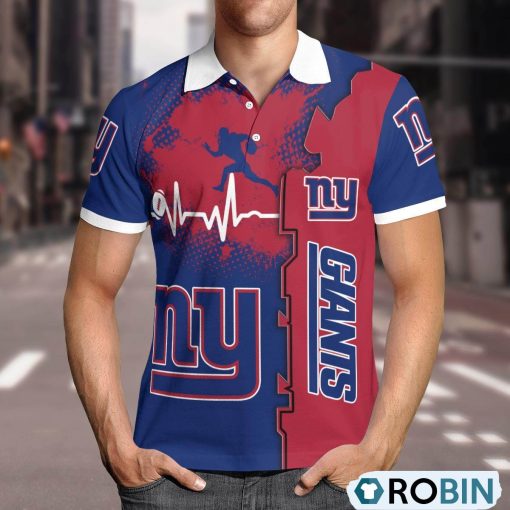 New York Giants Heartbeat Polo Shirt, New York Giants Merch
