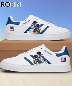 New York Giants Mickey Football Personalized Stan Smith Sneakers