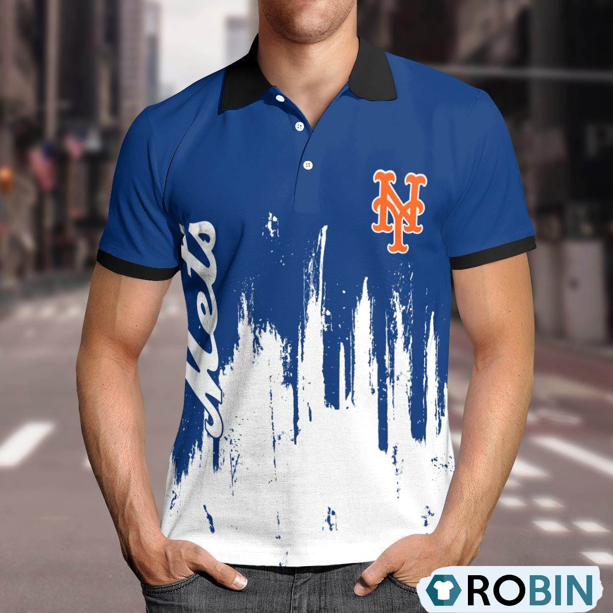 New York Mets Lockup Victory Polo Shirt, Mets Fan Shirt