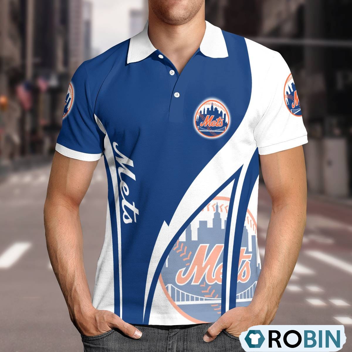 New York Mets Magic Team Logo Polo Shirt, Mets Fan Shirt