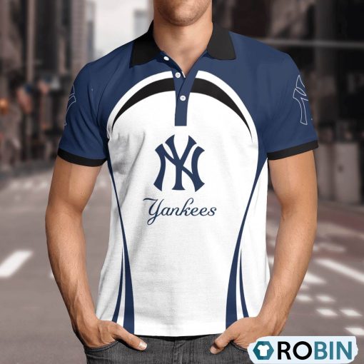 New York Yankees Curve Casual Polo Shirt, Yankees Shirt