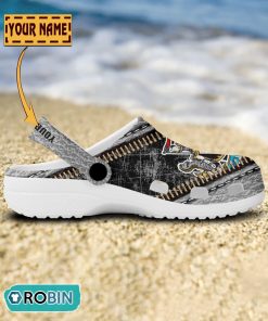 Newcastle United F.C Leather Zip Design Crocs Shoes Newcastle United F.C Leather Zip Design Crocs Shoes