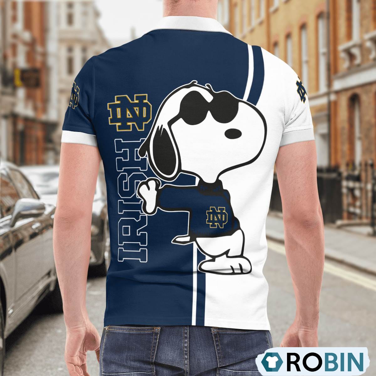 Notre Dame Fighting Irish Snoopy Polo Shirt, Fighting Irish Gifts