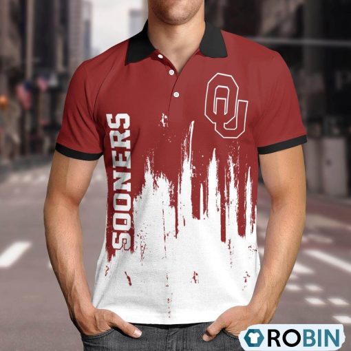 Oklahoma Sooners Lockup Victory Polo Shirt, Sooners Fan Shirt for Sale