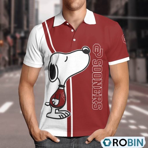 Oklahoma Sooners Snoopy Polo Shirt, Oklahoma Sooners Clothing