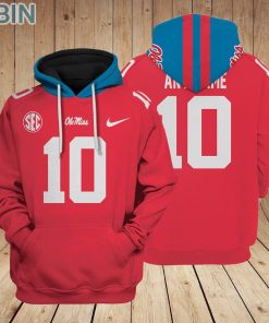 Ole Miss Rebels Logo Design Hoodie Custom Name and Number