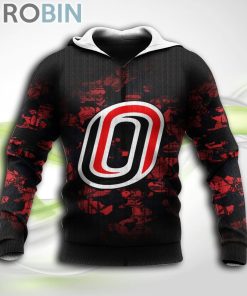 Omaha Mavericks NCAA Hoodie Camouflage Vintage