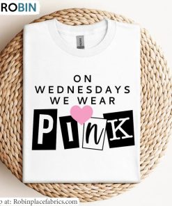 On Wednesdays We Wear Pink Tee Tops , Mean Girls Shirt Sweater