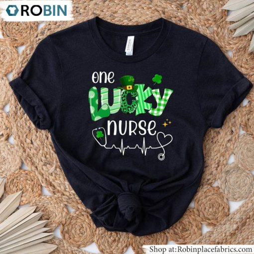 One Lucky Nurse Shirt, Irish Short Sleeve Unisex T-Shirt, Hoodie, Sweatshirt