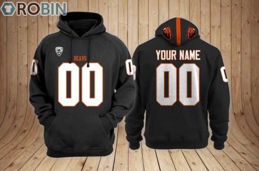Oregon State Beavers football Hoodie Custom Name and Number