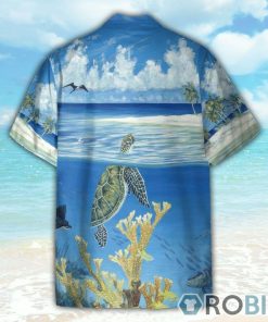 Peaceful Turtles Ocean World Swim Trunk Hawaiian Shirt Peaceful Turtles Ocean World Swim Trunk Hawaiian Shirt