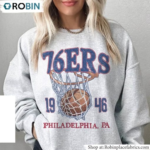 Philadelphia 76ers Shirt, Basketball Crewneck Unisex T-Shirt, Hoodie, Sweatshirt