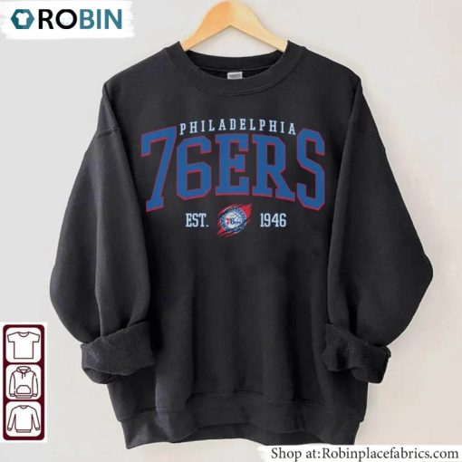 Philadelphia 76ers Shirt, Philadelphia 76er Basketball Hoodie Sweater