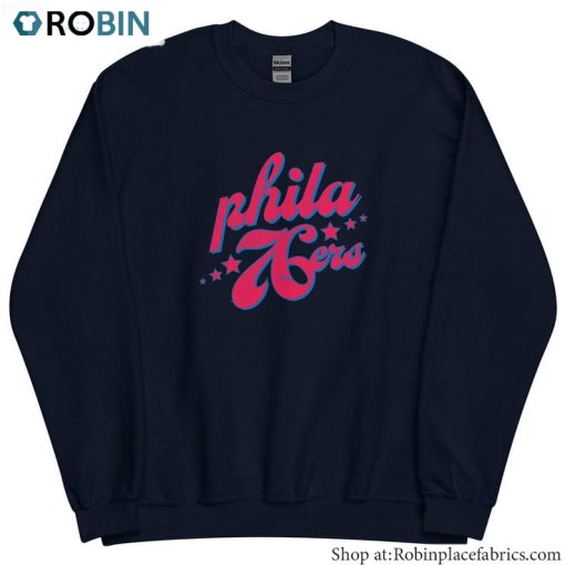 Philadelphia 76ers Shirt, Philly Basketball Crewneck Tank Top