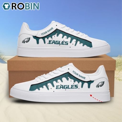 Philadelphia Eagles Drip Color Personalized Stan Smith Sneakers