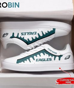 Philadelphia Eagles Drip Color Personalized Stan Smith Sneakers Philadelphia Eagles Drip Color Personalized Stan Smith Sneakers