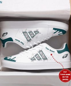 Philadelphia Eagles Logo Color Football Custom Name Stan Smith Sneakers