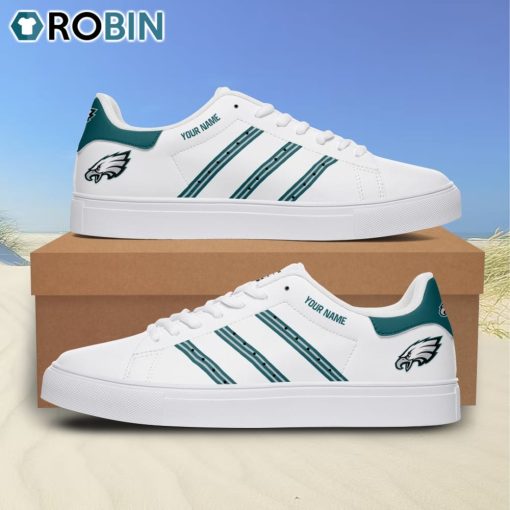 Philadelphia Eagles Logo Design Football Custom Name Stan Smith Sneakers